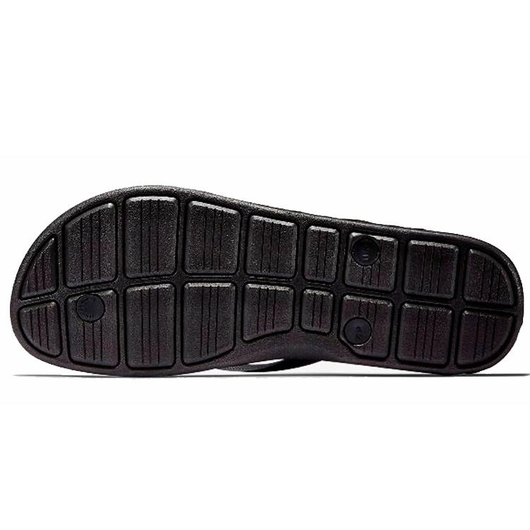New Nike Solarsoft Thong Black Gray Slippers