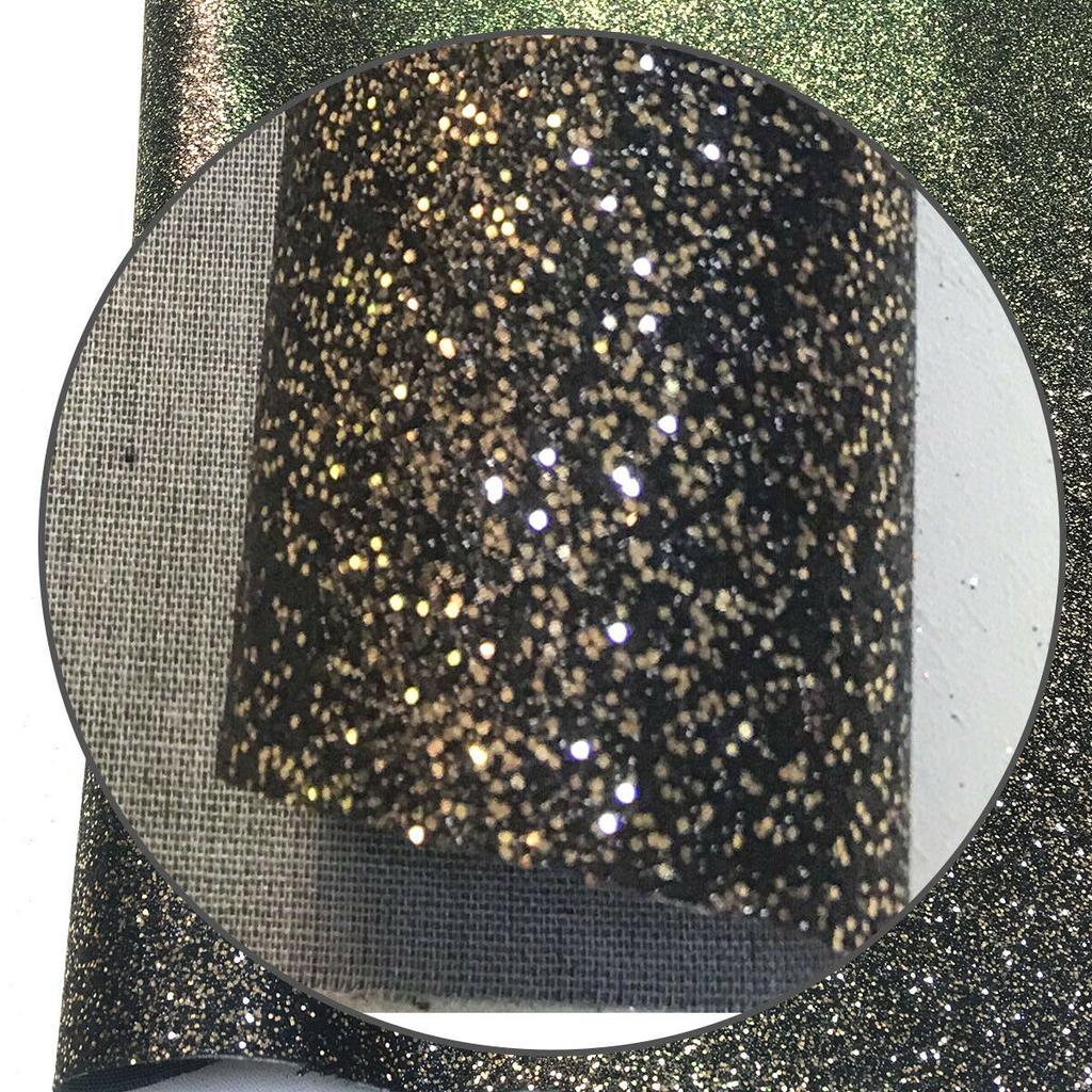 A5 Fine Glitter Sewing PU Leather Fabric Sparkle Shiny Iridescent Craft Doll DIY Material Bows Bag Decor Sheets