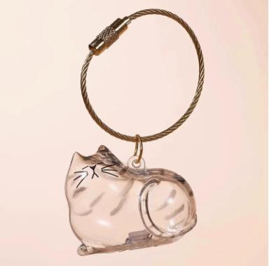 Hair Storage Bottle Keychain, Cute Hair Keepsake, Transparent Hair Storage Box Pendant, Pet Keepsake Gift, Can Be Used As A Keychain For One Size