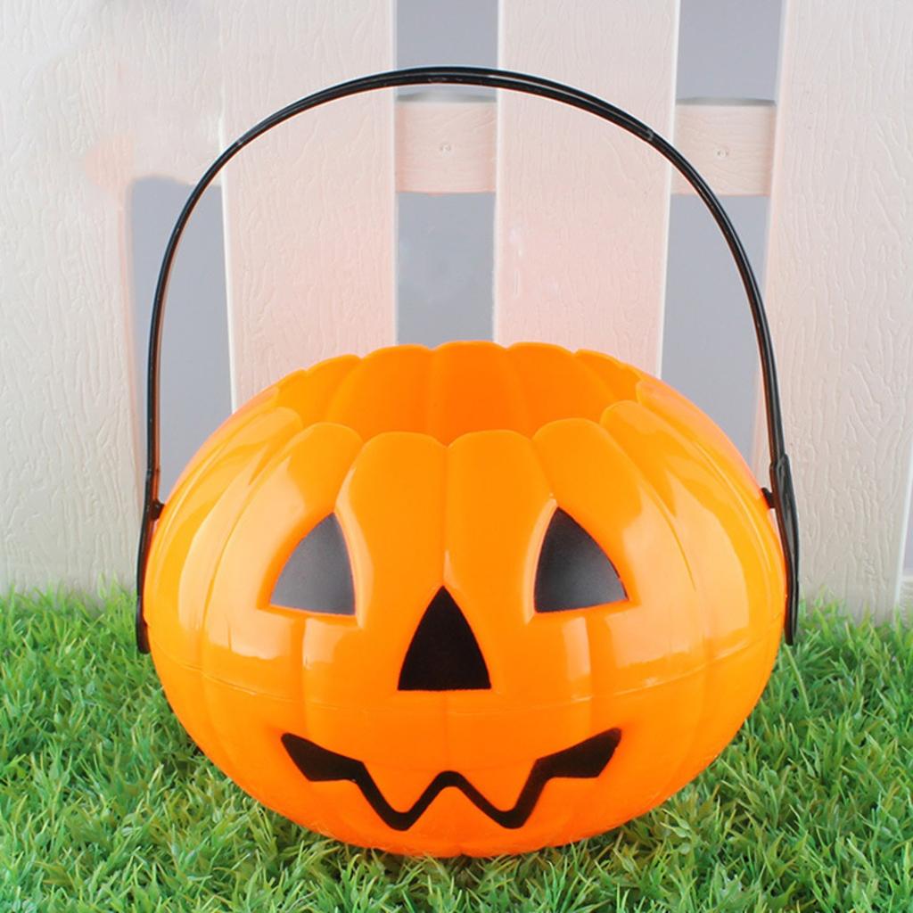 Halloween Cushaw Candy Bucket Portable And Detachable Cushaw Bucket Two-in-One Suitable For Children To Play