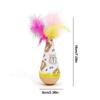 Twisting Tumbler Cat Toy Interactive Wooden Cat Tumbler Wobbler Wear-Resistant Scratch-resistant Pet Toy