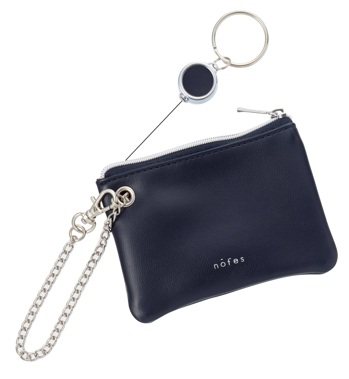 Raymay Fujii Nofes Сумка-чехол для проездного билета Pass Key Pass Pouch с Миднайтом NSK1449K, и Катушка, Темно-синий,