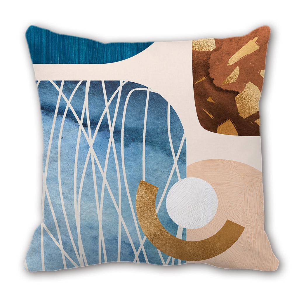 Geometric Irregular Light Luxury Nordic Pillow Model Room Hotel Decoration Sofa Backrest Bay Window Pillow Plush