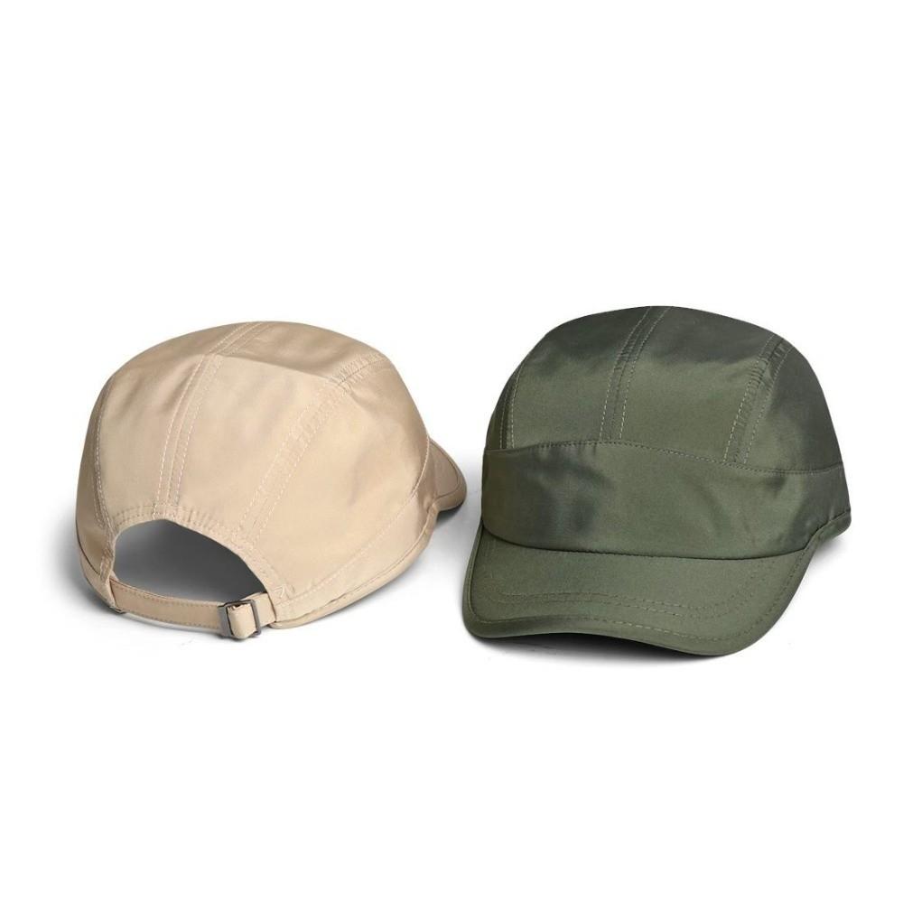 5 Panel Baseball Cap Short Brim Duckbill Cap Casual Quick-Dry Solid Hat Running Headwear