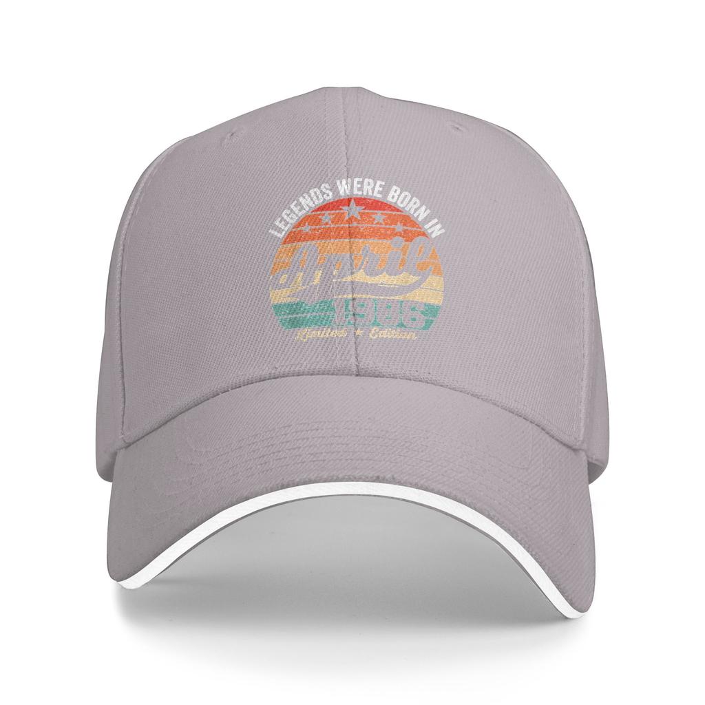 Summer Casual Baseball Cap Vintage 40th Birthday Legends Were Born In April 1986 Outdoor Trucker Hat Streetwear Baseball Caps