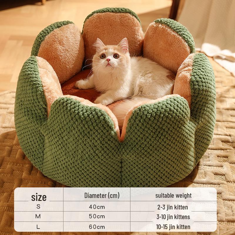 Verdicktes Kaktus Haustierbett: Gemütliche Wintermatte für Katzen & Hunde
