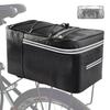 Large Capacity Bicycle Pannier Bag, Waterproof Side Bag/Carrier Bag for Rear Luggage, with Reflector Cover (15L Cover)