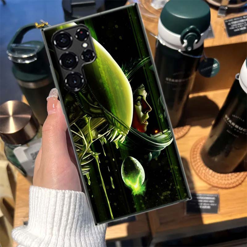 COOL A-Alien Xenomorph Cases Phone Case for Samsung Galaxy S26 Ultra S25 Edge S24 S23 FE S21 Plus S20 S22 S10 Cover TPU Capa She
