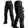 Men's summer new quick-drying pants outdoor loose multi-pocket trousers