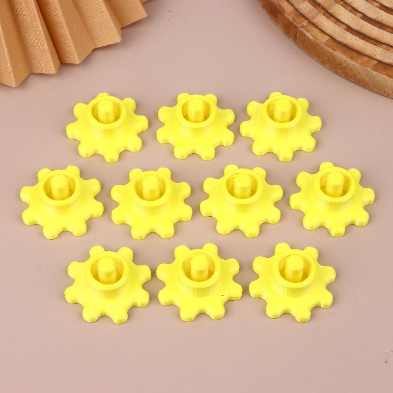 New 10PCS Orange Glass Glue Caps - Durable Plastic Sealing Caps For Standard Glue Bottles, Portable Decoration Tools