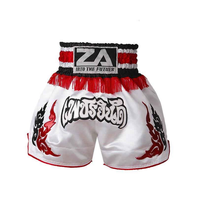 Breathable Muay Thai Shorts Cycling Jersey Training Fight Satin Unisex