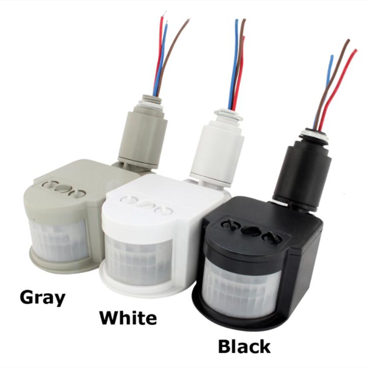 

Датчик движения с вращением на 180 градусов 12 В 110 В 220 В автоматический инфракрасный датчик движения PIR настенный таймер-выключатель для наружного светодиода DC 12V белый