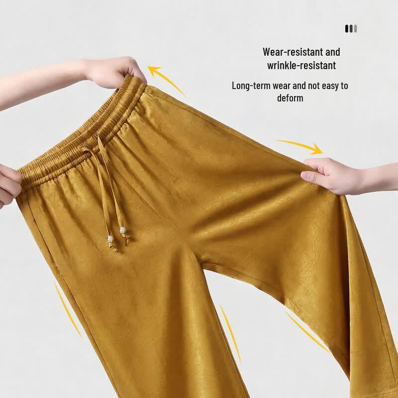 Light Luxury Chinese Style Wide-Leg Casual Pants