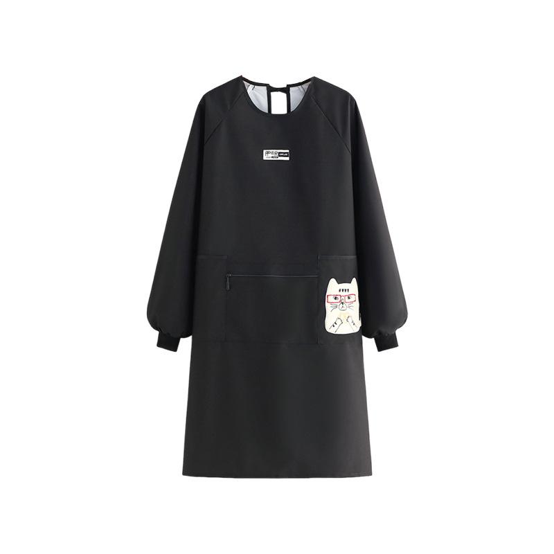 Waterproof Oil-Proof Long-Sleeve Kitchen Apron for Men & Women
