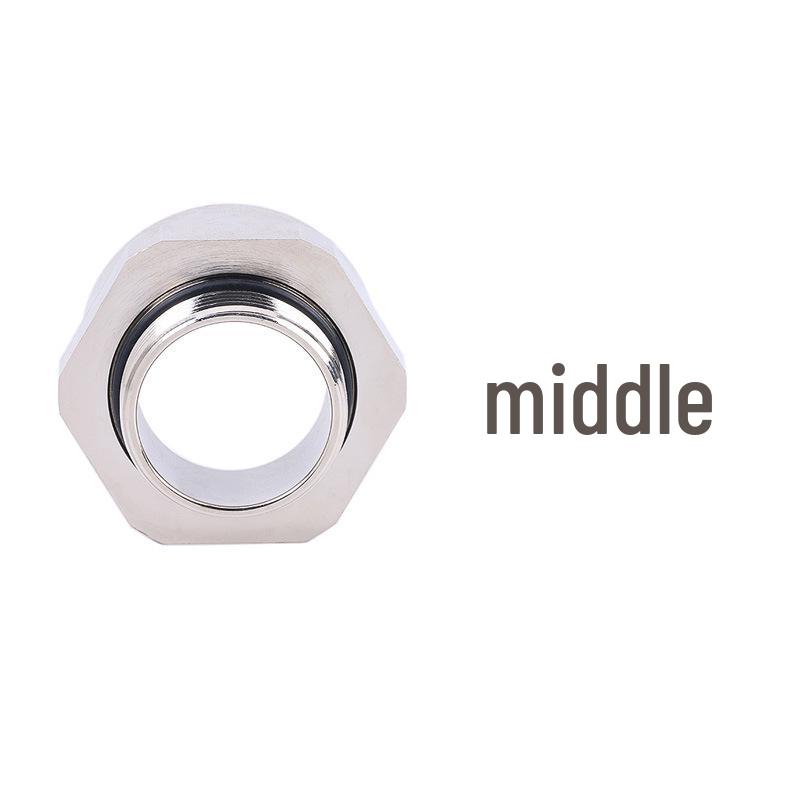 American Standard Expanded Diameter Power Cord Connector: Metal Hexagonal Male and Female Dual Head