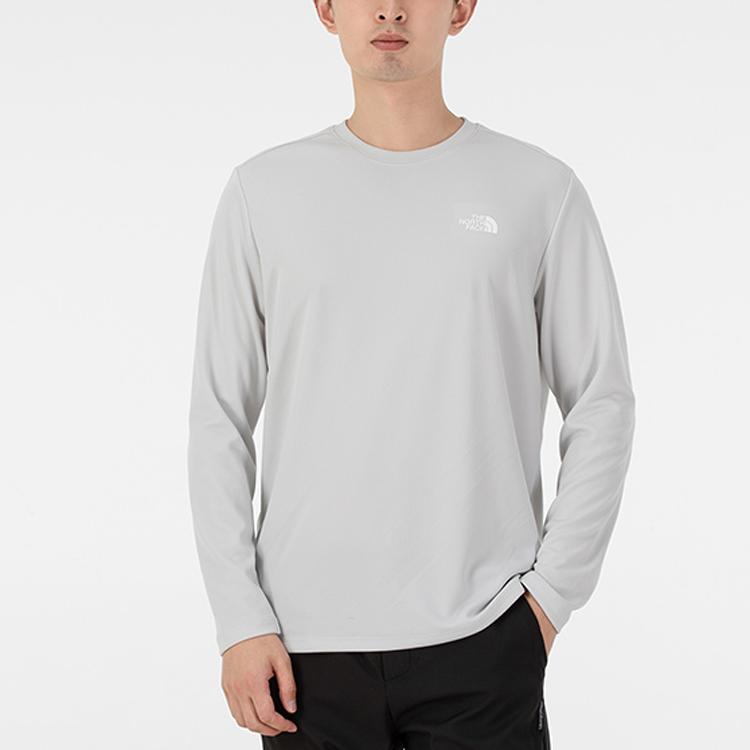 THE NORTH FACE T Shirts Men's Gray White Crew Neck Moderate Other NF0A7QP2-9B8