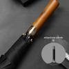 High-End Solid Wood Handle Automatic Golf Umbrella