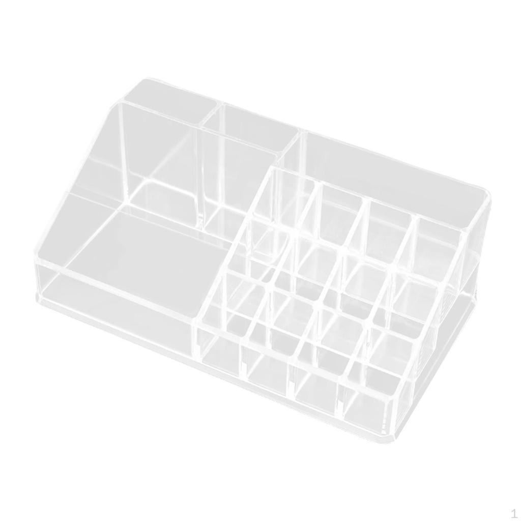 Acrylic Cosmetic Storage Box Lipstick Case Compact Holder Nail Polish Container for Bottles