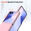 Cute Candy Color PC Shockproof Case for Samsung Galaxy Z Flip 7 TPU Connector Skin-Fell Cover for Samsung Z Flip 6 5 7 FE Flip7