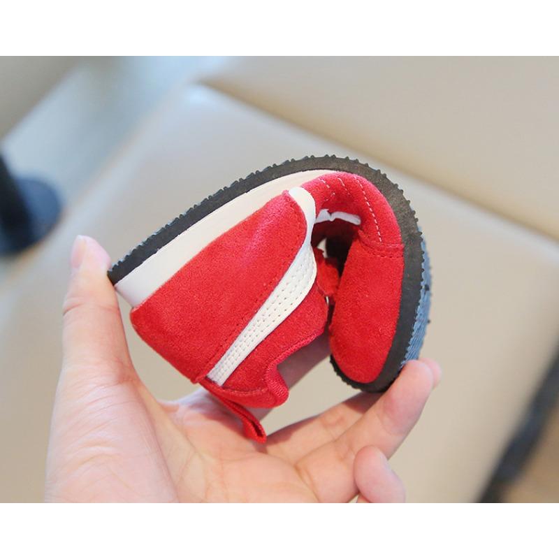 Children’s Ah Gan Shoes, Spring/Autumn Boys’ Sports Shoes New Arrival, Girls’ Casual Skate Shoes, Soft-Soled Baby German Trainer Flats