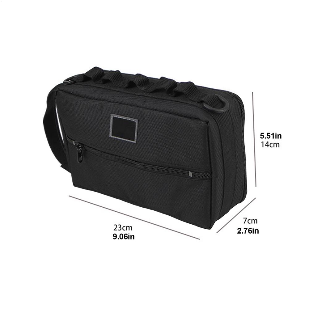 Camp Kitchen Storage Bag Multi-Pockets Paper Towel Holder Waterproof BBQ Cooking Tool Forks Spoons Caddy For Travel Picnic