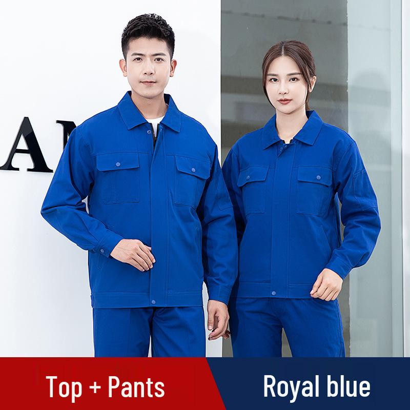 Comfortable Cotton Workwear Set with Custom Logo for Spring and Autumn
