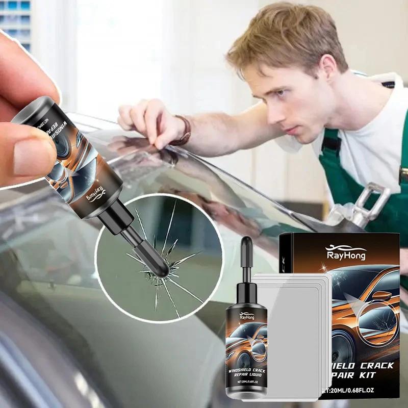 Invisible Windshield Crack Repair Kit - DIY Auto Glass Fix for Chips & Scratches! Save $$$ on Car Window Restore Resin