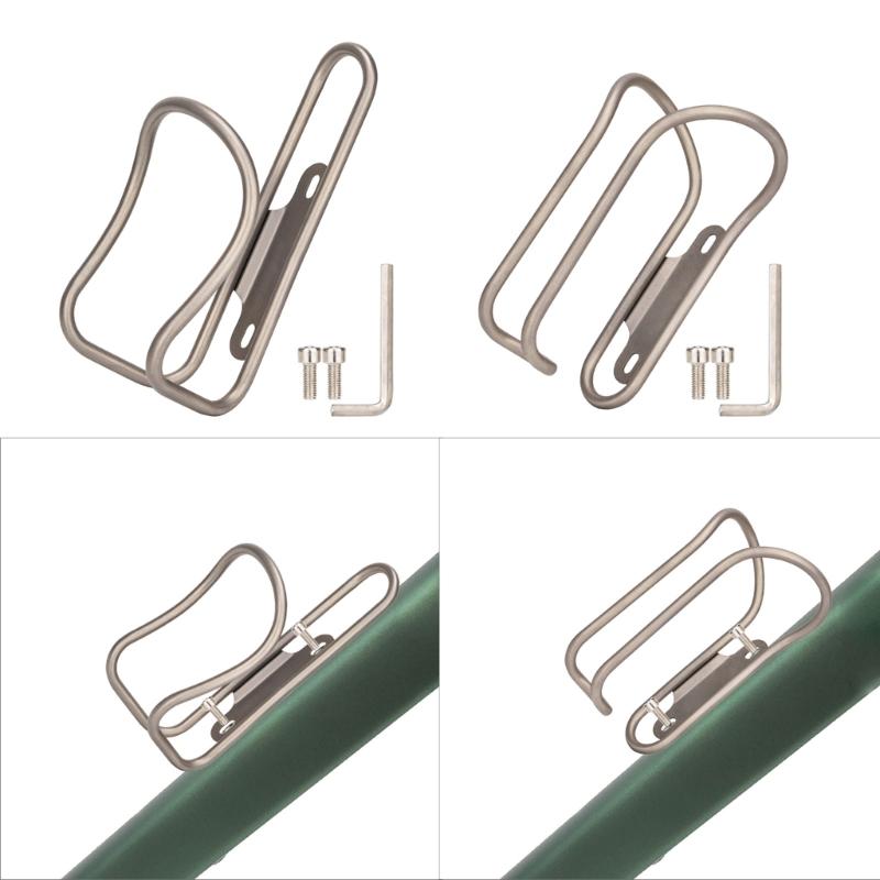 Titaniums Alloys Hollows Bike Bottle Stand Bicycles Bottle Cage With Screws Cycling Water Bottle Bracket Cycling Accessory