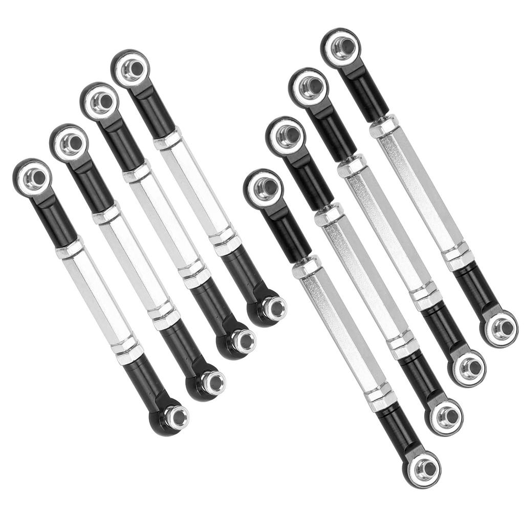 Steering Pull Lightweight and Accurate Servo High 8 RC Rod, Linkage, Quality, Screws/Nuts (for WPL)/MN (for Cars) (Black)