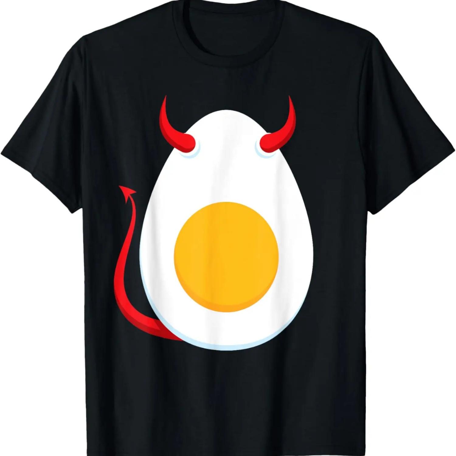 Pretend I m a Deviled Egg Funny Teacher Halloween Costume T-Shirt,Comfortable pure cotton S