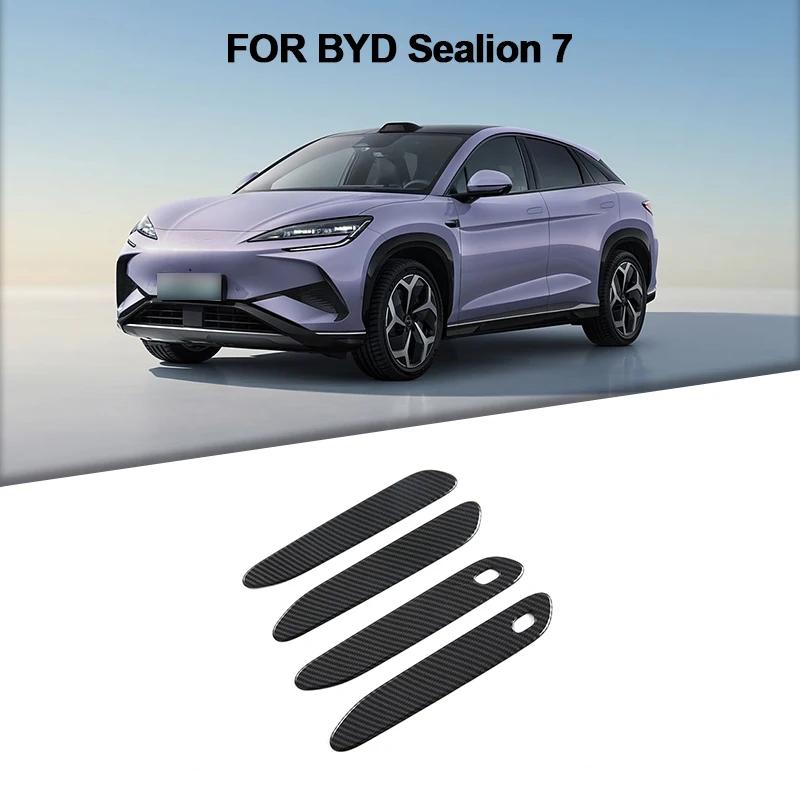 Premium Car Door Handle Cap Cover Sticker for BYD Sealion 7/07 EV 2025 2025 LHD RHD Interior Accessories