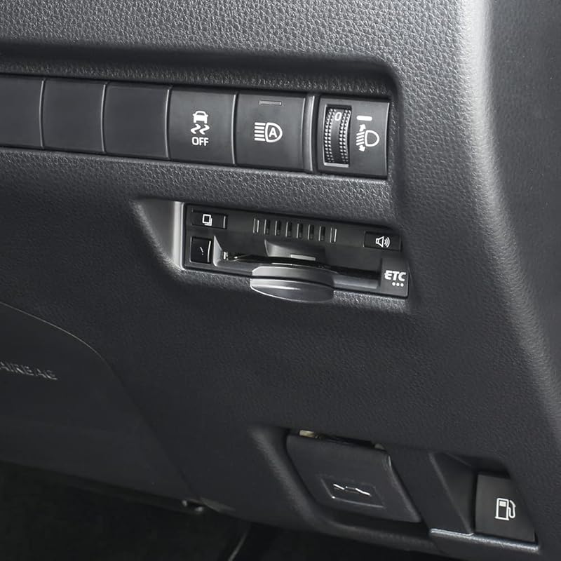 Tsuchiya Yac Vehicle-Specific Built-in ETC Cover for Toyota 80 Series Harrier, Black, 180 X 100 X 50mm, SY-HR16