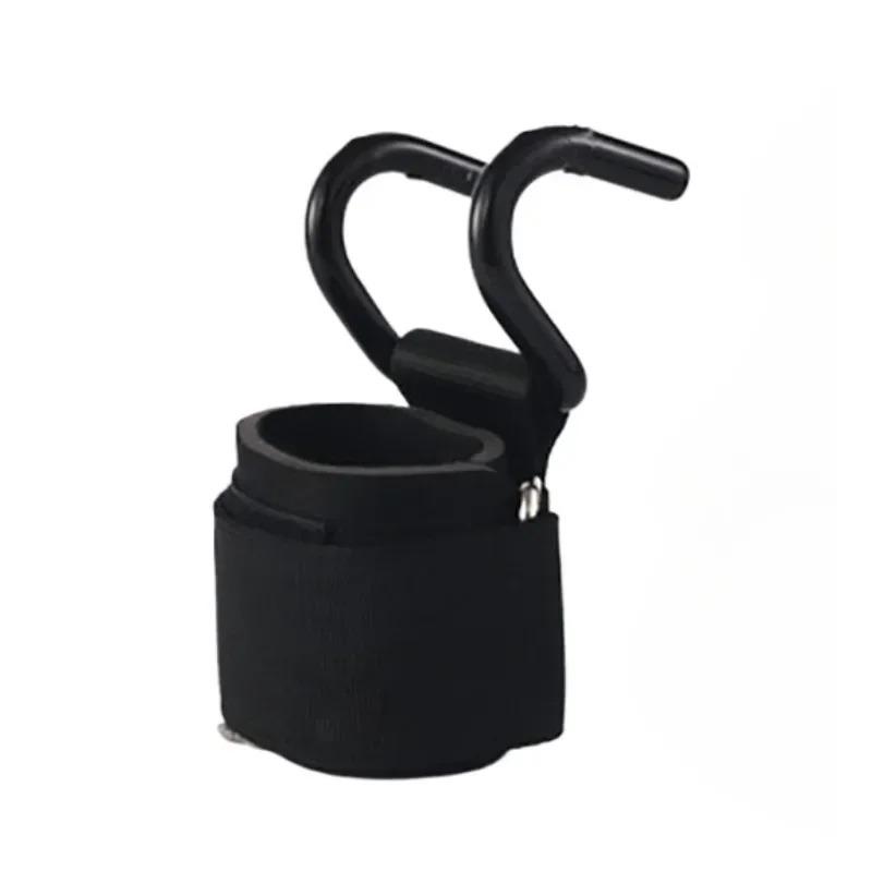 2/1Pc Weight Lifting Hook Grips With Wrist Wraps Gym Hand-Bar Wrist Strap Fitness Hook Weight Strap Pull-Ups Power Lift Gloves
