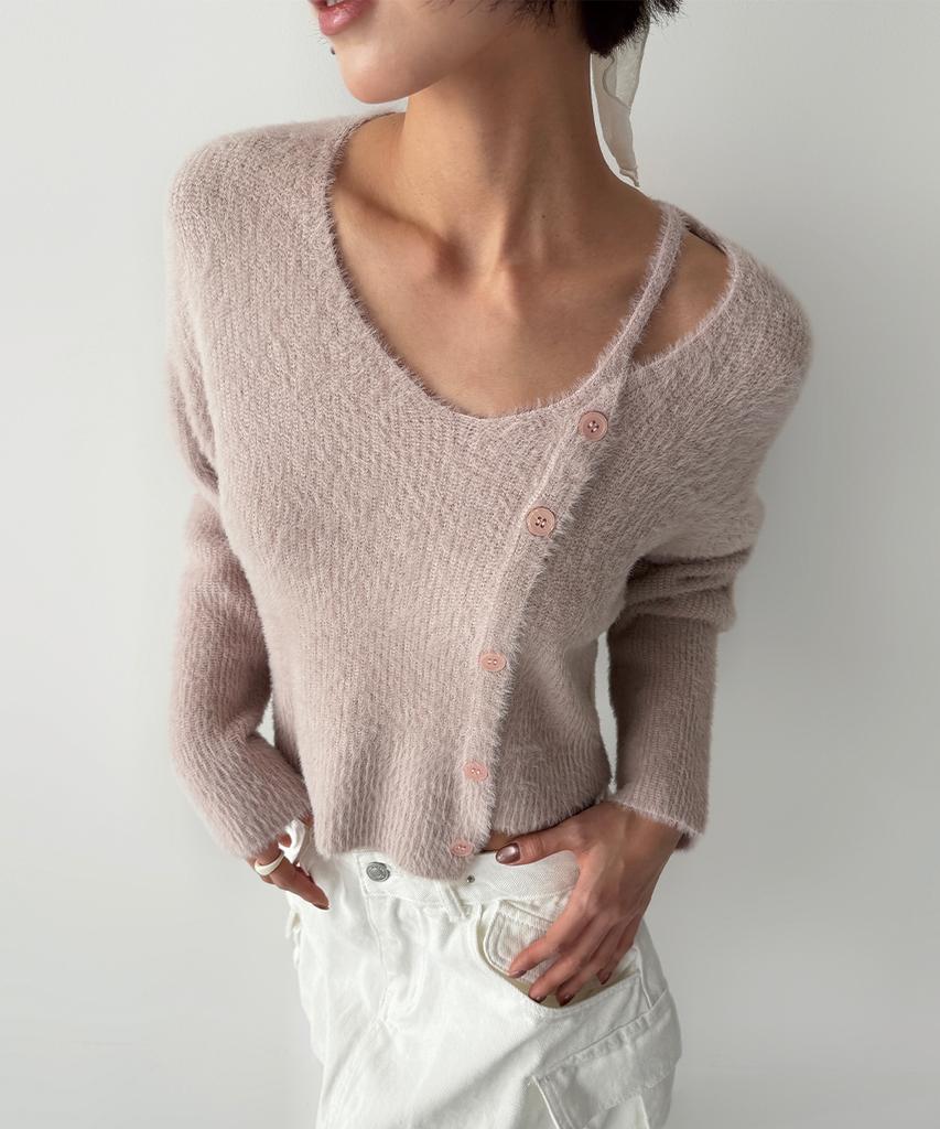 THE GREEN LAB Hairy Soft Knit [Pink]