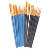 30Pcs Painting Brushes Set Art Round Flat Hair Nylon Hair Paint Brush Pen For Oil Acrylic Watercolor School Art Supplies