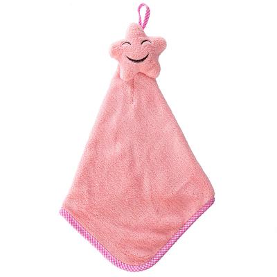 1Pcs Serviette Corail Velours étoiles Cuisine Salle Bains Pendant Sèche Superbe