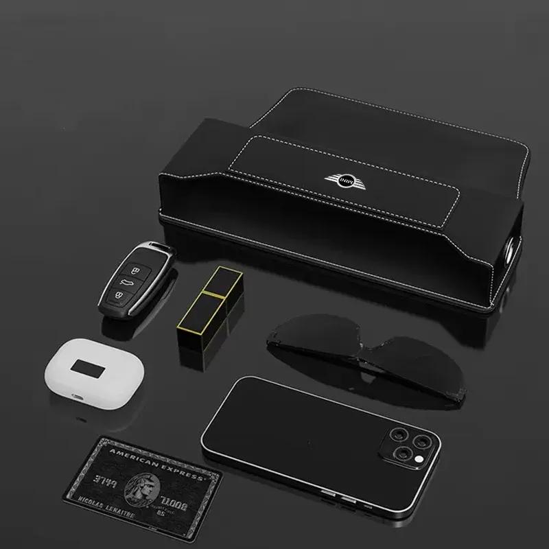 Car Seat Gap Pocket Storage Box Phone Holder Accessories For MINI Cooper JCW Countryman Clubman Cabrio Paceman Coupe Roadster