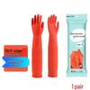 Long-Sleeve Waterproof Rubber Gloves