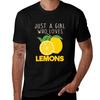 Just A Girl Who Loves Lemon TShirt Long Lasting Casual TShirt
