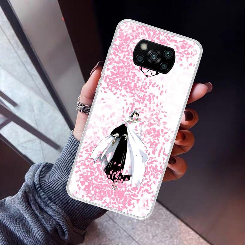 

Bleach Kuchiki Byakuya Phone Case For Xiaomi Poco X5 X6 X7 Pro F7 Ultra M7 Redmi 15C 15 13C 13 12C 12 10 10C 10A 9 9C 9T 9A Cove Redmi 9A