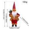 Christmas Standing Santa Doll Creative Plush Figurine Backpack Santa Claus Decoration Holiday Ornament