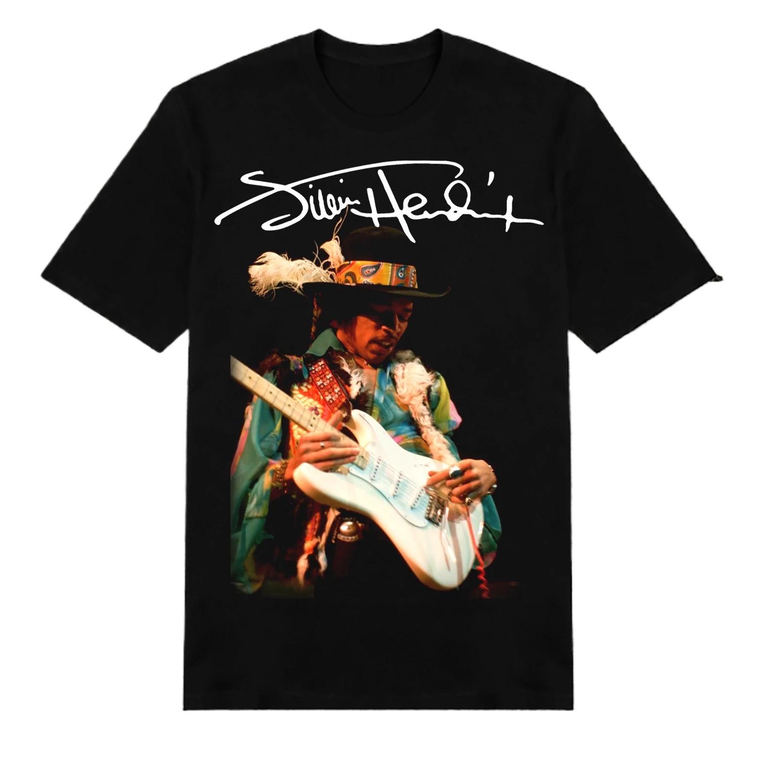 2026 SpringSummer Jimmy Hendrix Singer Cotton Fan Gift Black Neutral Print Mens and Womens Universal Casual TShirt 2XL
