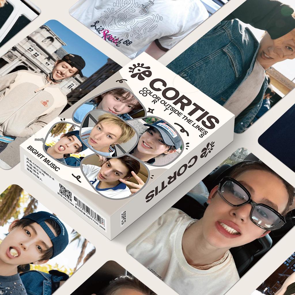 Korean Boy Group 55-Card Boxed Set: Laser-Cut Postcard Collection