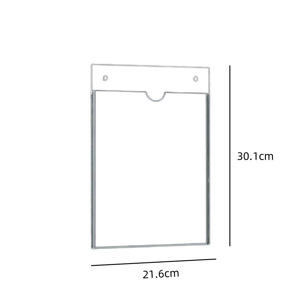 

Transparent Display Box Environmentally Friendly A4 Paper Holder Organic Glass Frame Laser Cut Acrylic Insert Slot For Group