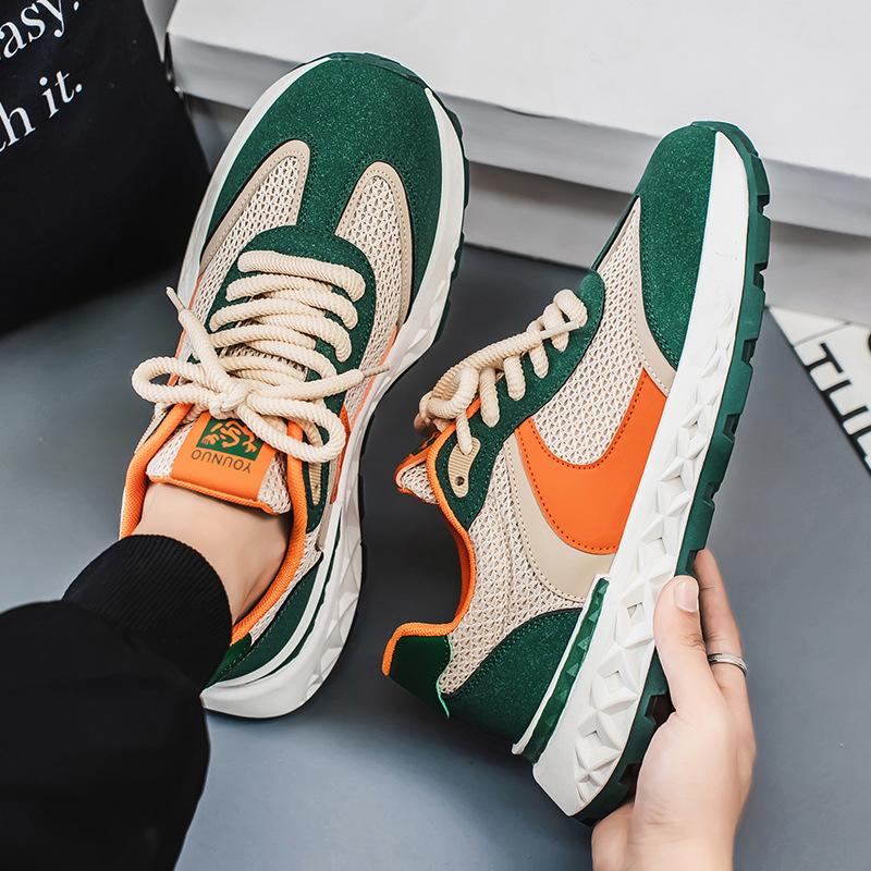 

2025 summer Forrest Gump shoes new Korean version ins male student sports breathable running outdoor platform casual shoes 44