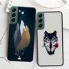 Snow White Blue Eyes Wolf Phone Case For Samsung Galaxy A12 A22 A32 A42 A52 A72 A54 A34 A24 A14 A73 A53 A33 A23 A13 5G F52 F62 C