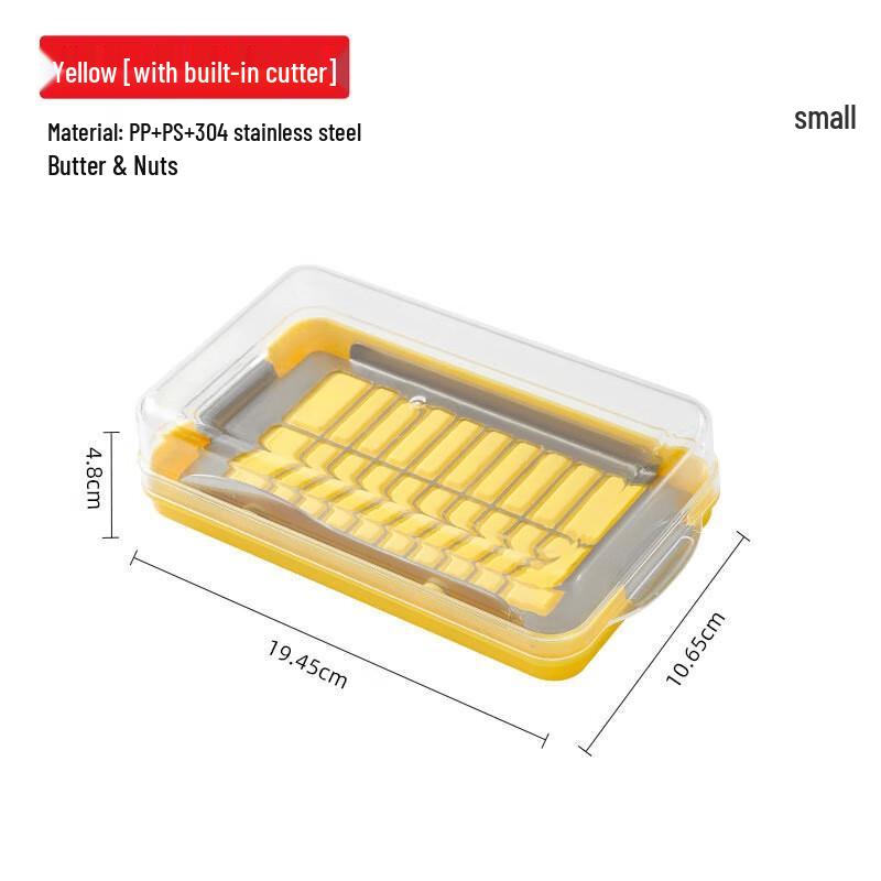 Wutuo Rectangular Cheese & Butter Box with Lid and Knife/Fork
