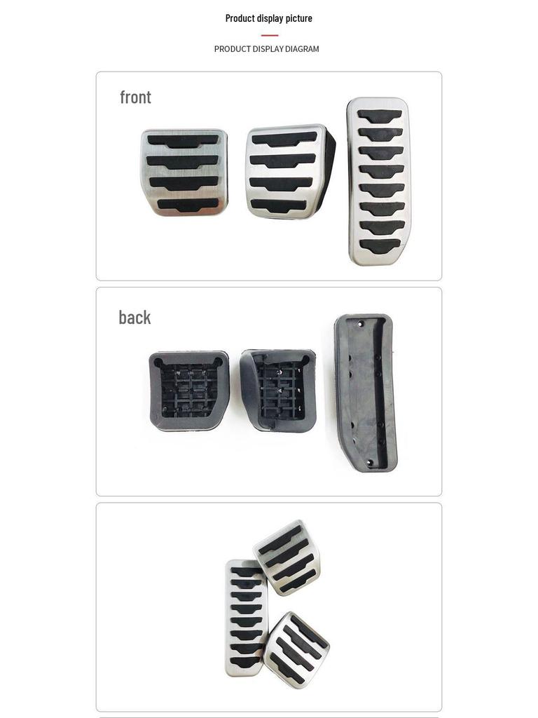 Land Rover Freelander Non-Slip Throttle, Brake, and Rest Area Pedals - Decorative Accessories
