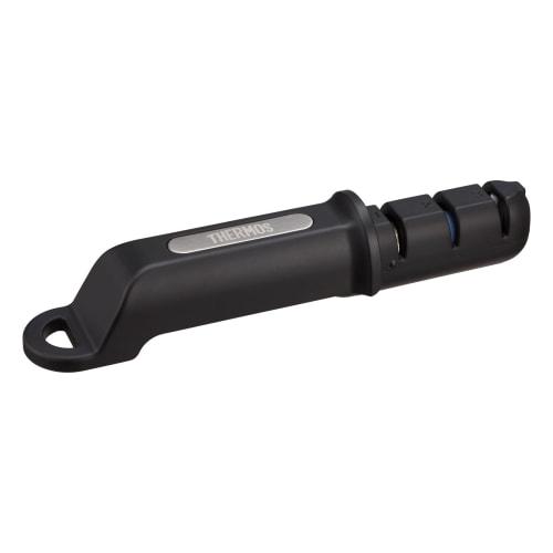 Thermos Compact Sharpener, Black, Compact Design for Easy Storage, 3-Step Sharpening To Restore Sharpness, KK-AA001 BK
