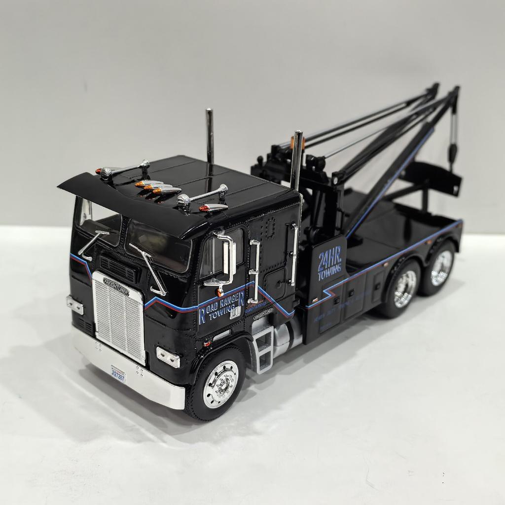 Diecast Green Light 1/43 Scale Freightliner FLA Terminator Trailer Crane 35 Alloy Car Model